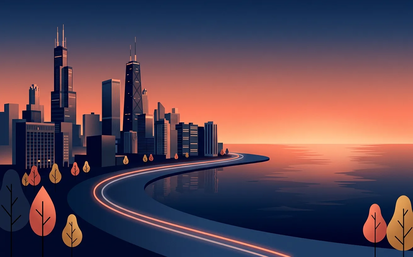 Chicago marathon landmark