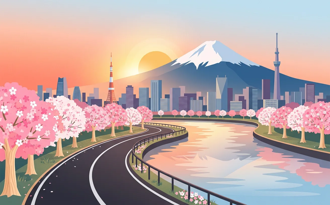 Tokyo marathon landmark